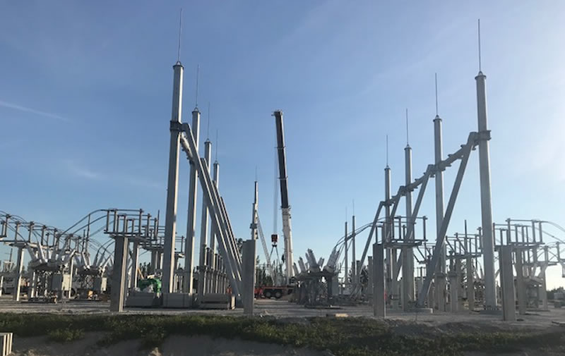 500-kV switchyard for the FPL Okeechobee Clean Energy Center